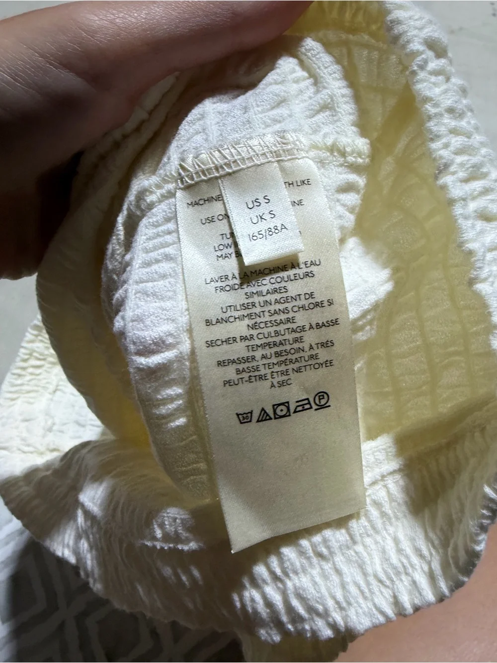 Anthropologie cream Bell Sleeve Scoop Neck Top small